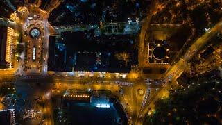 Ночная суета, Киев, Украина, аэросъёмка/Night bustle,Kyiv,Ukraine, aircraft (4k,60fps, MA2), 05.2021