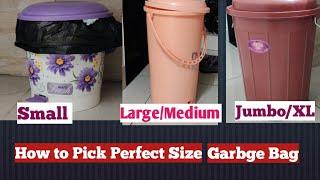 How to Pick Perfect Size Garbage Bag Online Ezee Garbage Bag Review Small/Medium/Large/Jumbo Dustbin