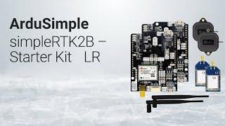 simpleRTK2B Starter Kit LR  from ArduSimple. Set of Base and Rover based on ZED-F9P + ANN-MB antenna
