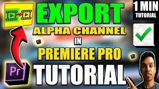 Export Alpha Channel Premiere Pro Tutorial