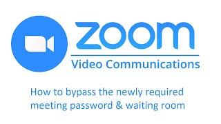 How to set up a zoom meeting without a password or waiting room Tutorial Guide