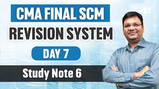 CMA Final SCM Revision System | Day 7 | CA Satish Jalan | SJC Institute