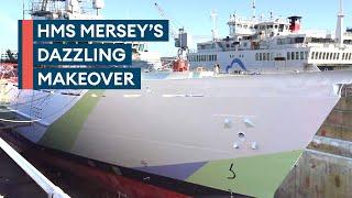 Crew add personal touch on HMS Mersey's dazzling makeover and revamp