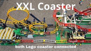 Lego Loop coaster(10303) connected with Lego Roller coaster(10261)