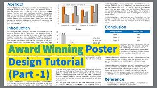 How to make an academic poster in powerpoint - Part 1