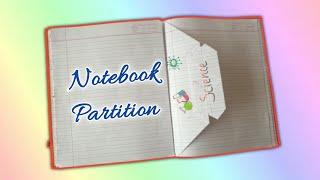 How to make partition in notebook? | Copy divider | Partition In Notebook | Term 2 Partition Design
