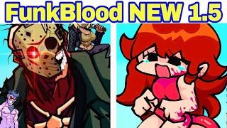 Friday Night Funkin’ 13th Friday Night : Funk Blood NEW 1.5 UPDATE (18+) | Vs Jason (FNF Mod)