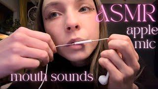 ASMR • close up mouth sounds, mic nibbling, lip tracing, inaudible whispering, hand movements 🫶