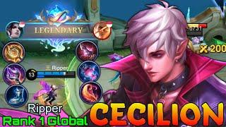 Legendary Cecilion Deadly Midlaner - Top 1 Global Cecilion by Ripper - Mobile Legends