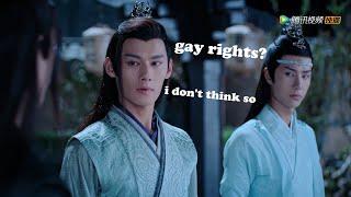 Jiang Cheng being done with wangxian for 5 minutes oN crack