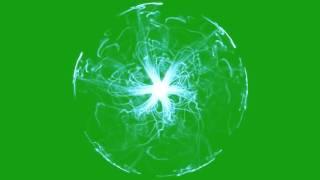 Plasma Energy on Green Screen Bacground