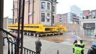 Time-lapse of the Harriet F. Rees House move - Chicago, Illinois