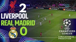 LIVERPOOL 2-0 REAL MADRID • Highlights • Champions League 24/25 | Simulation/Recreation