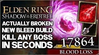 Shadow of the Erdtree - New INFINITE Spinning Bleed Combo is OP - Best Build Guide - Elden Ring DLC!