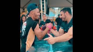 Arnold toproll vs Diego after pulling armwrestling. | 60kg vs 75kg  #arnoldtoproll #armwrestler