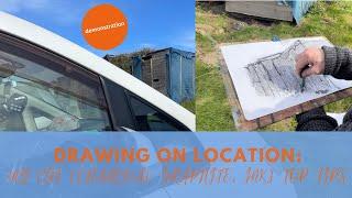 Drawing on location  My CGI charcoal, graphite and ink top tips