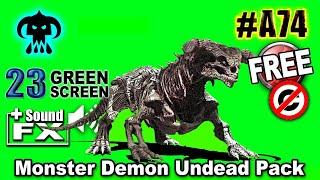 Monster Demon Undead Green Screen 3D