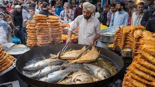 100KG FISH PAKORA SOLD DAILY | CRISPY FISH PAKODA RECIPE | GUJRANWALA STREET FOOD PAKORA FAROSH