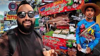 STREET FOOD HEAVEN on Khao San Road in Bangkok, Thailand 