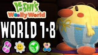 Yoshi's Woolly World: Level 1-8 | 100% (Sunny Flowers, Stamp Patches, Wonder Wools & Full Health)