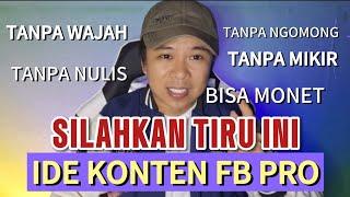 IDE KONTEN TANPA WAJAH, TANPA NGOMONG, TANPA NULIS SCRIPT,  TANPA MIKIR, CUMA PAKAI HP BISA MONET‼️