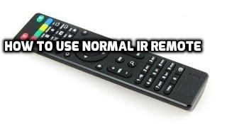 How to Use a Conventional IR Remote control On Android Box