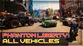 All New Cars in Cyberpunk 2077 Phantom liberty - Car Showcase