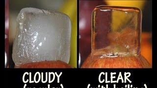 How To Make Crystal Clear Ice Cubes / Artisanal Ice || Как сделать кристально чистые кубики льда