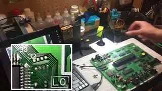 Neo Geo AES repair (corroded traces) ft. jailbar fix, UniBIOS install, & LM2576 update