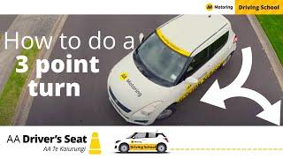 How to do a 3 point turn - Driving lessons with AA Driving School