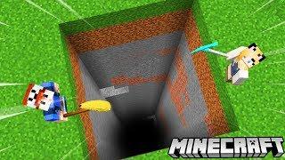 WYKOPALIŚMY NAJWIĘKSZĄ DZIURĘ W MINECRAFT (Mining Simulator) | Vito vs Bella