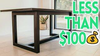 How to Build a Modern Dining Table for Less Than $100 in Materials