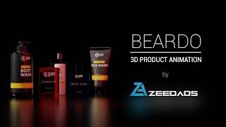 Beardo Product 3D animated commercial using Blender-Zeedads