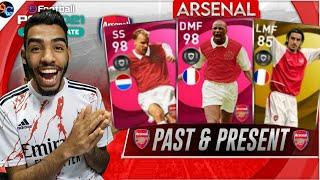 ARSENAL PAST & PRESENT SQUAD BUILDER  ALL TIME BEST ARSENAL PLAYERS  PES 2021 MOBILE