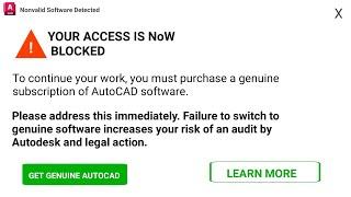 Fixed AutoCAD:Your Access is Now Blocked|FlexNet License Finder|License is Not Valid|Network License