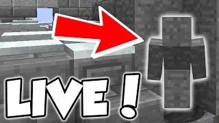 I AM STONE CHALLENGE LIVE! | Minecraft Trolling (Hypixel Sky Wars)