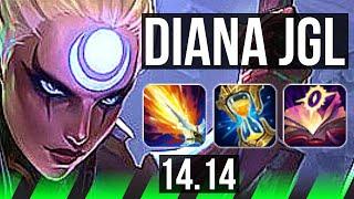 DIANA vs LILLIA (JGL) | 12/0/6, Rank 3 Diana, Legendary | EUW Challenger | 14.14