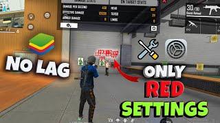 THE SECRET SETTINGS️ OF BLUESTACKS FOR ONLY RED HEADSHOTS| NO LAG | Garena Free Fire Pakistan️