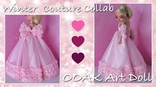 Winter Couture Collab | OOAK Art Doll | Art Doll | Doll Gown