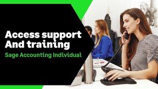 Sage Accounting Individual (UK): Access support and training