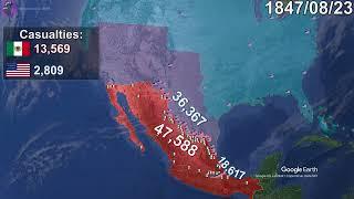 The Mexican-American War in 1 minute using Google Earth