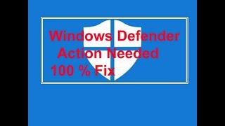 Threat found  Action needed Windows 10