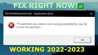 Epic Games error 0xc000007b | (2024) FULL STEP BY STEP SOLUTION/FIX 