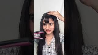 trying viral fake Bangs hack  #beauty #shortvideo #ytshorts #youtubeshorts #viralhacks