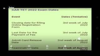 KTET 2022 Exam Dates