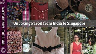 Unboxing Parcel From India to Singapore- Courier Details and Cost #unboxing #indiaparcel