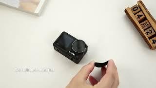 For DJI Osmo Action 4 / 3 PULUZ Silicone Lens Cap