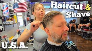 FULL HAIRCUT, SHAVE & HAIR WASH (You're in GOOD HANDS NOW) w/Female Barber Ruth. Wichita, Kansas 