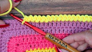 Crochet Basic Braid Edging - Easy and Quick for a Blanket and Scarf