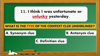 CONTEXT CLUE Test